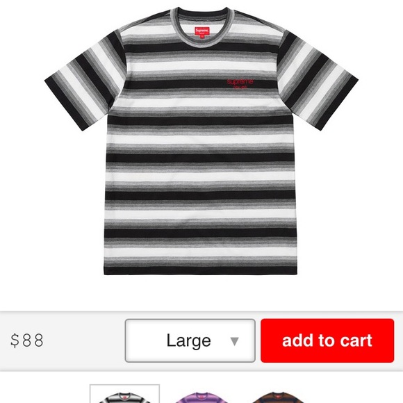 supreme gradient tee